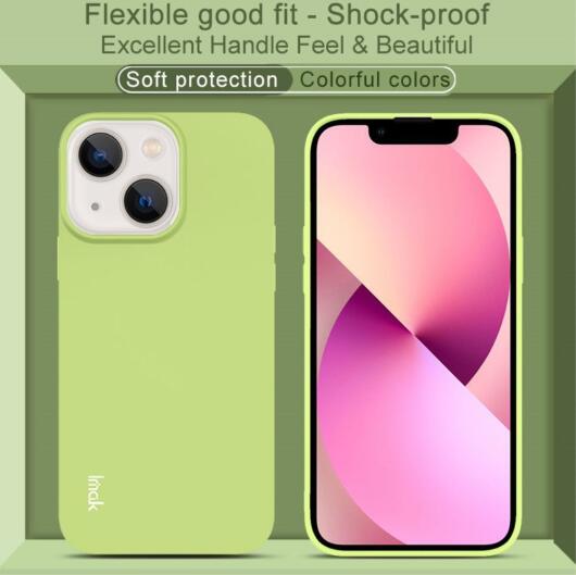 IMAK iPhone 13 Hoesje Dun TPU Back Cover Groen afbeelding 4