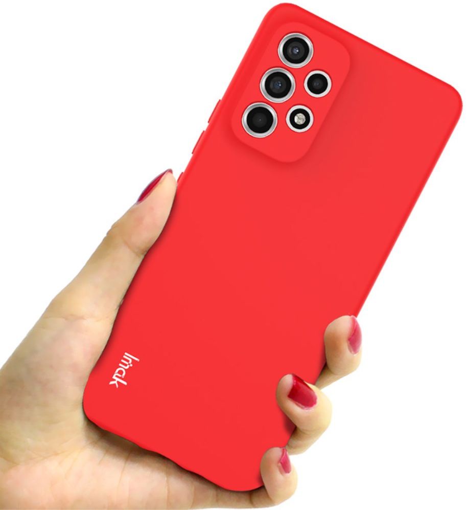 IMAK Samsung Galaxy A53 Hoesje Dun TPU Rood afbeelding 2
