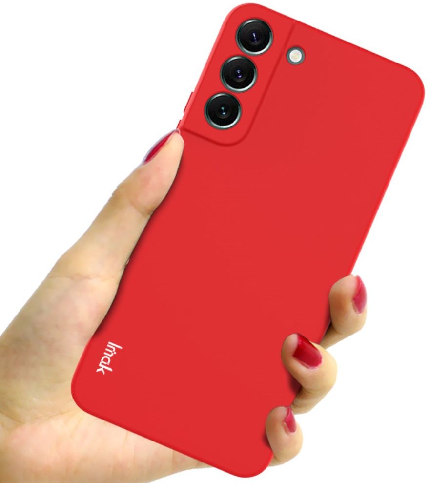 IMAK Samsung Galaxy S22 Plus Hoesje Dun TPU Back Cover Rood afbeelding 2