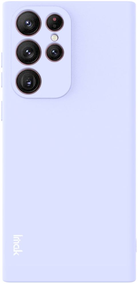 IMAK Samsung Galaxy S22 Ultra Hoesje Dun TPU Back Cover Paars afbeelding 1