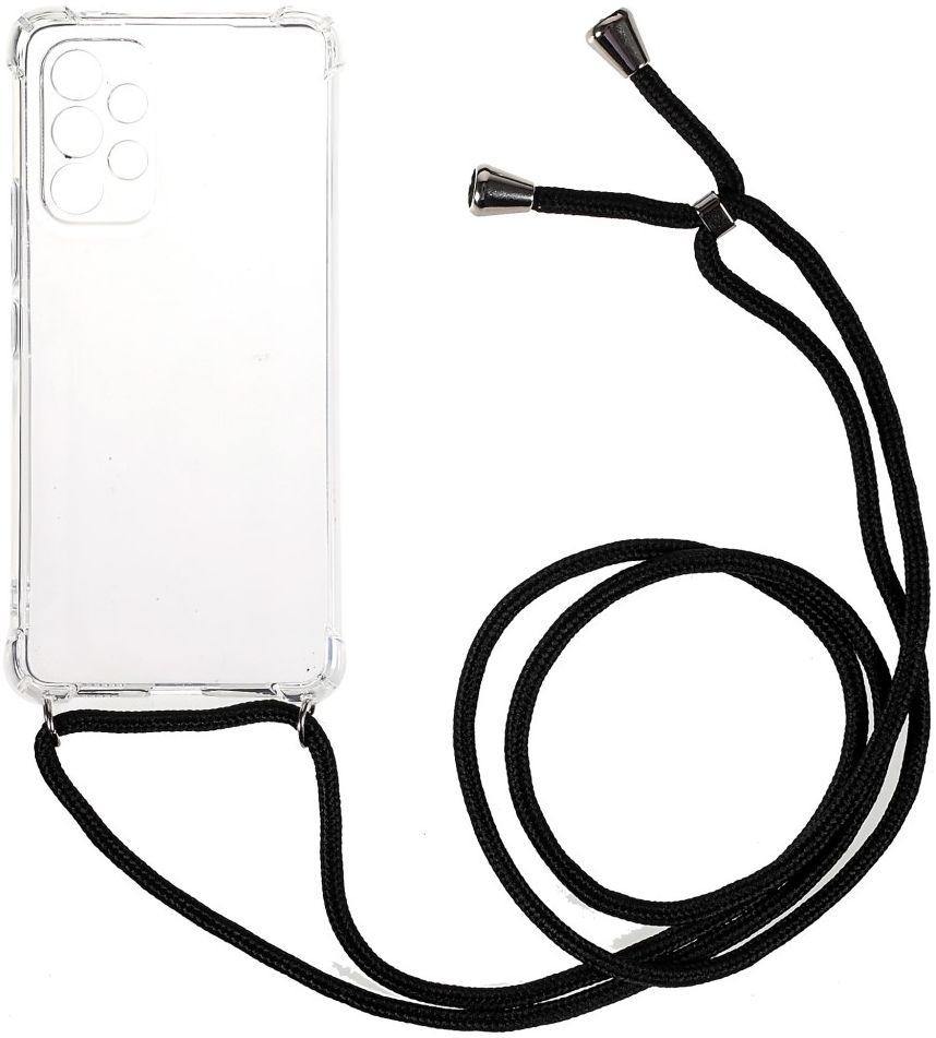 Samsung Galaxy A53 Hoesje met Koord Schokbestendig TPU Transparant afbeelding 2