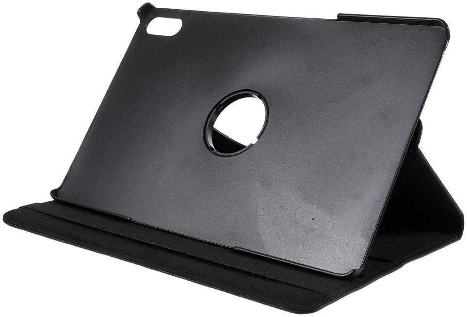 Lenovo Tab P12 Pro Hoes 360 Graden Book Case Kunstleer Zwart afbeelding 4