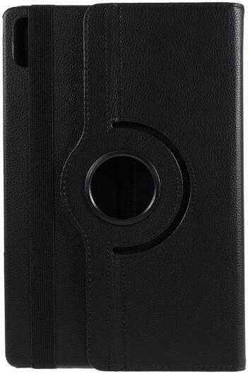 Lenovo Tab P12 Pro Hoes 360 Graden Book Case Kunstleer Zwart afbeelding 2