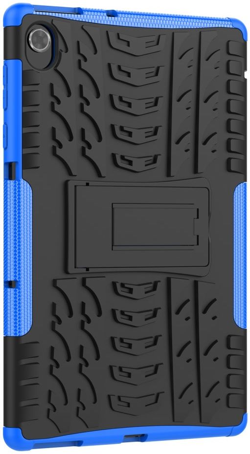 Lenovo Tab K10 Hoes Hybride Back Cover met Kickstand Blauw afbeelding 4