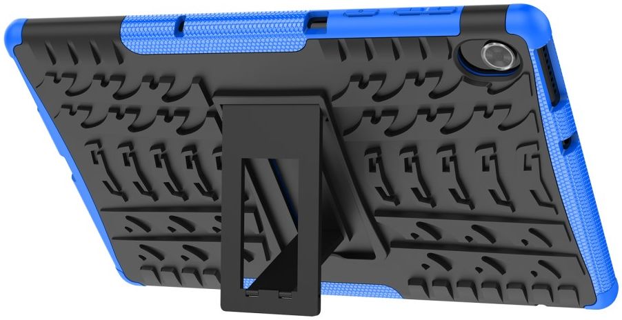 Lenovo Tab K10 Hoes Hybride Back Cover met Kickstand Blauw afbeelding 6