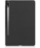 Lenovo Tab P12 Pro Hoes Tri-Fold Book Case Kunstleer Zwart