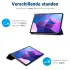 Lenovo Tab P12 Pro Hoes Tri-Fold Book Case Kunstleer Zwart afbeelding 6
