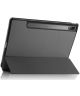 Lenovo Tab P12 Pro Hoes Tri-Fold Book Case Kunstleer Grijs