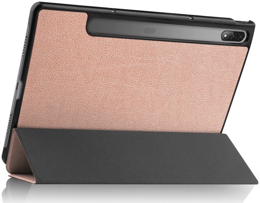 Lenovo Tab P12 Pro Hoes Tri-Fold Book Case Kunstleer Roze Goud afbeelding 12