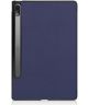 Lenovo Tab P12 Pro Hoes Tri-Fold Book Case Kunstleer Blauw
