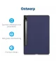 Lenovo Tab P12 Pro Hoes Tri-Fold Book Case Kunstleer Blauw