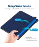 Lenovo Tab P12 Pro Hoes Tri-Fold Book Case Kunstleer Blauw