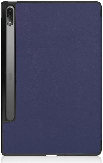 Lenovo Tab P12 Pro Hoes Tri-Fold Book Case Kunstleer Blauw afbeelding 10