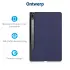 Lenovo Tab P12 Pro Hoes Tri-Fold Book Case Kunstleer Blauw afbeelding 4