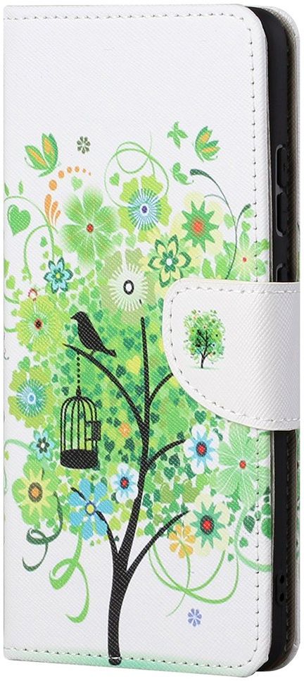 Motorola Moto G22 Hoesje Portemonnee Book Case met Tree Print afbeelding 1
