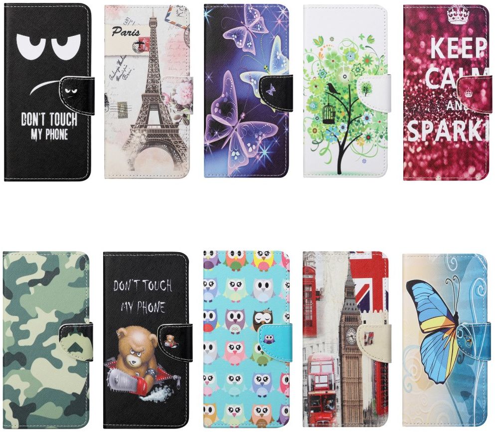 Motorola Moto G22 Hoesje Portemonnee Book Case met Tree Print afbeelding 7
