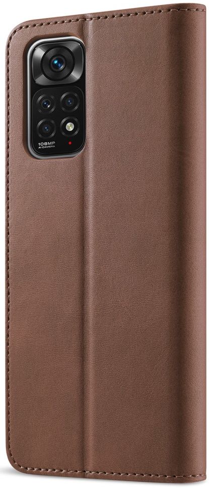 LC.IMEEKE Xiaomi Redmi Note 11 Pro (5G) Hoesje Portemonnee Bruin afbeelding 10
