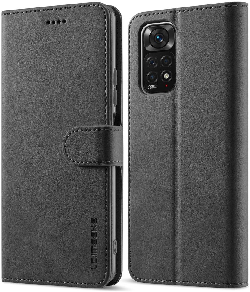 LC.IMEEKE Xiaomi Redmi Note 11 Pro (5G) Hoesje Portemonnee Zwart afbeelding 4
