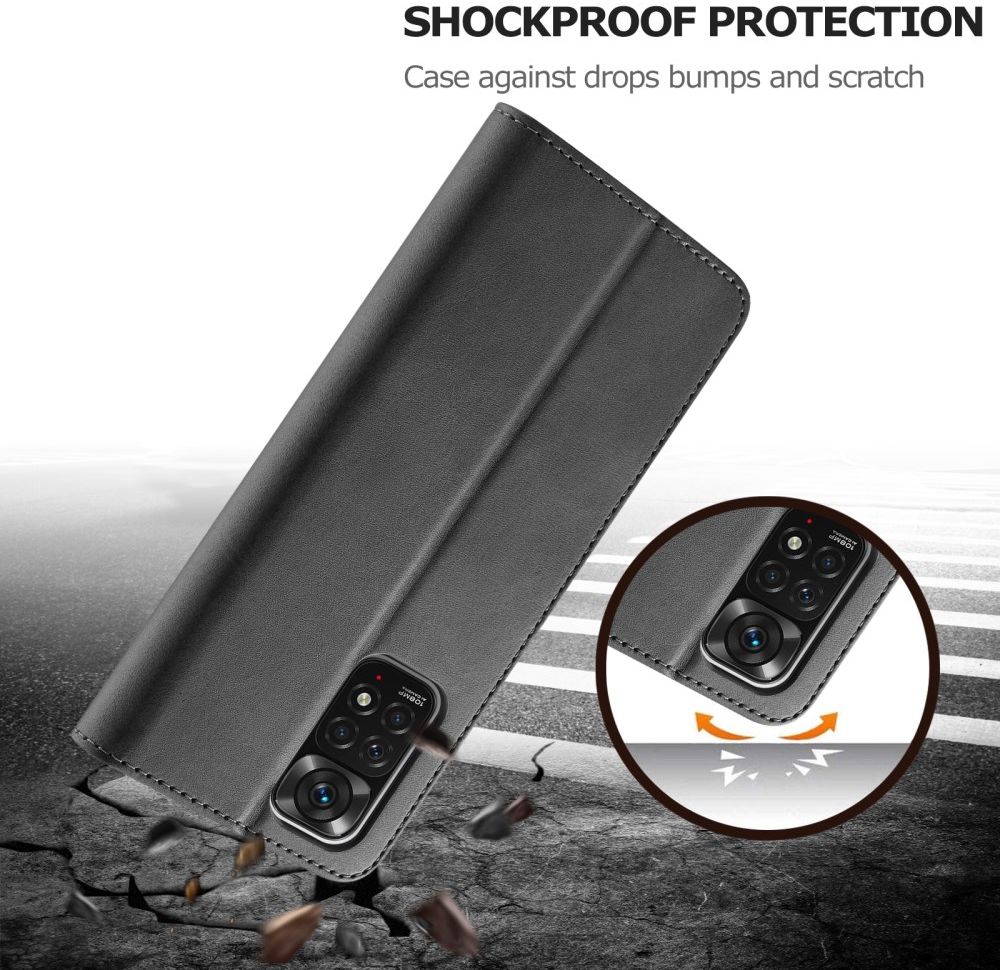 LC.IMEEKE Xiaomi Redmi Note 11 Pro (5G) Hoesje Portemonnee Zwart afbeelding 7