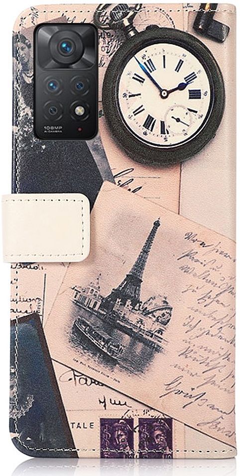 Xiaomi Redmi Note 11 Pro Hoesje Wallet Book Case met Eiffeltoren Print afbeelding 5