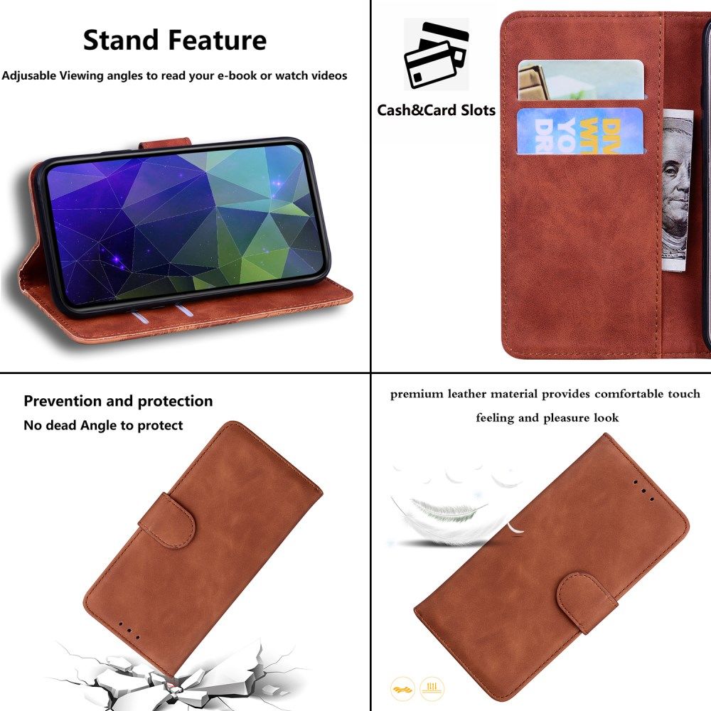 Xiaomi Poco X4 Pro Hoesje Portemonnee Book Case Kunstleer Bruin afbeelding 5