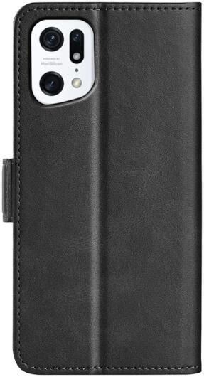 Oppo Find X5 Hoesje Portemonnee Book Case Kunstleer Zwart afbeelding 5