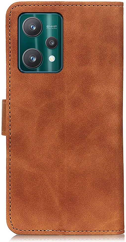KHAZNEH Realme 9 Pro Hoesje Retro Wallet Book Case Bruin afbeelding 3
