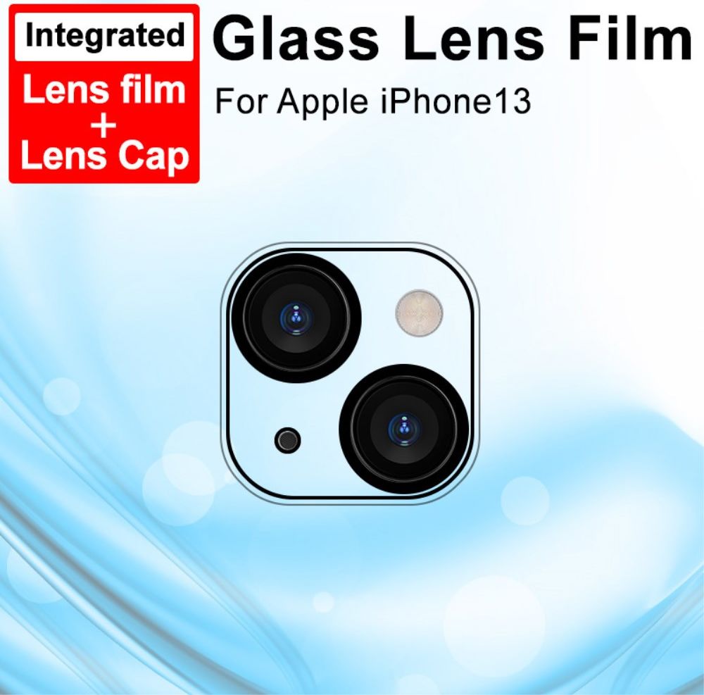 Imak Apple iPhone 13 / 13 Mini Camera Lens Protector + Lens Cap Clear afbeelding 7