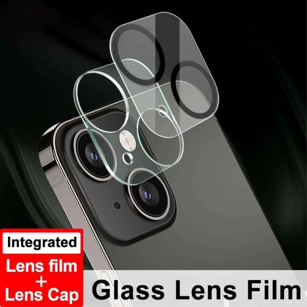 Imak Apple iPhone 13 / 13 Mini Camera Lens Protector + Lens Cap Clear afbeelding 9