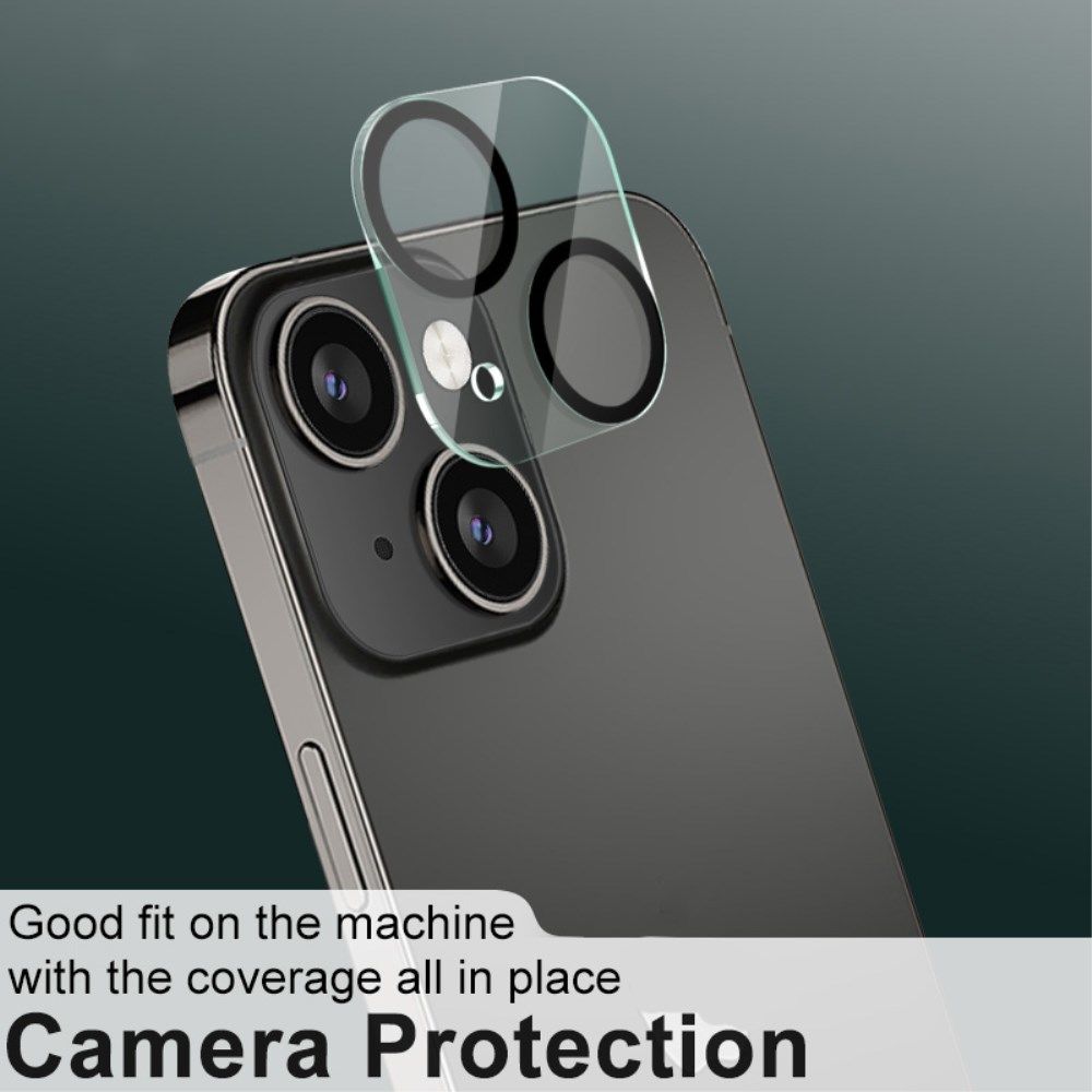 Imak Apple iPhone 13 / 13 Mini Camera Lens Protector + Lens Cap Clear afbeelding 4