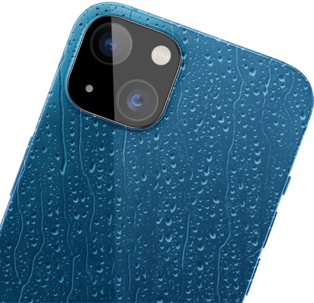 Imak Apple iPhone 13 / 13 Mini Camera Lens Protector + Lens Cap Zwart afbeelding 7