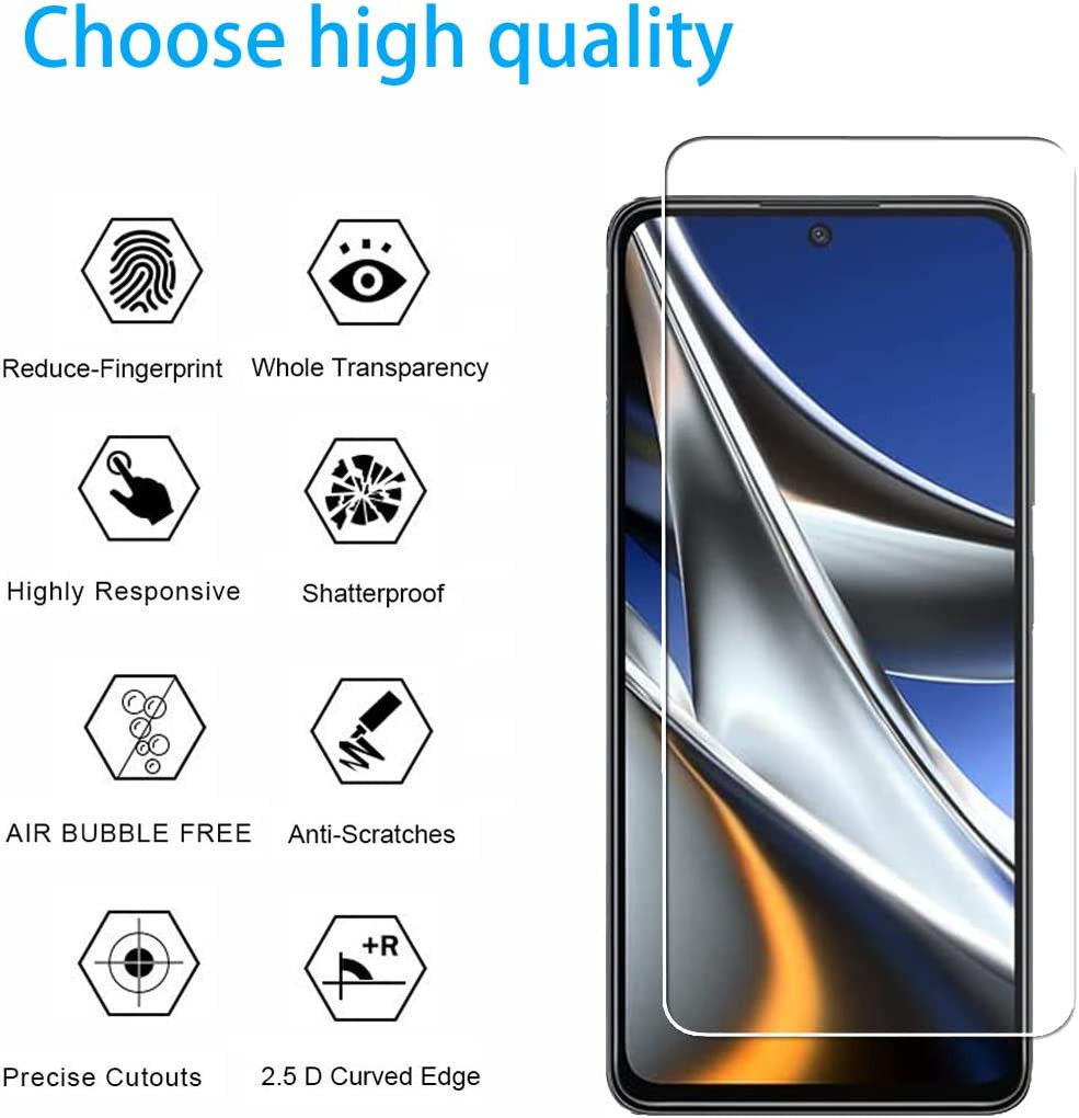 Xiaomi Poco X4 Pro Screen Protector 0.3mm Arc Edge Tempered Glass afbeelding 2