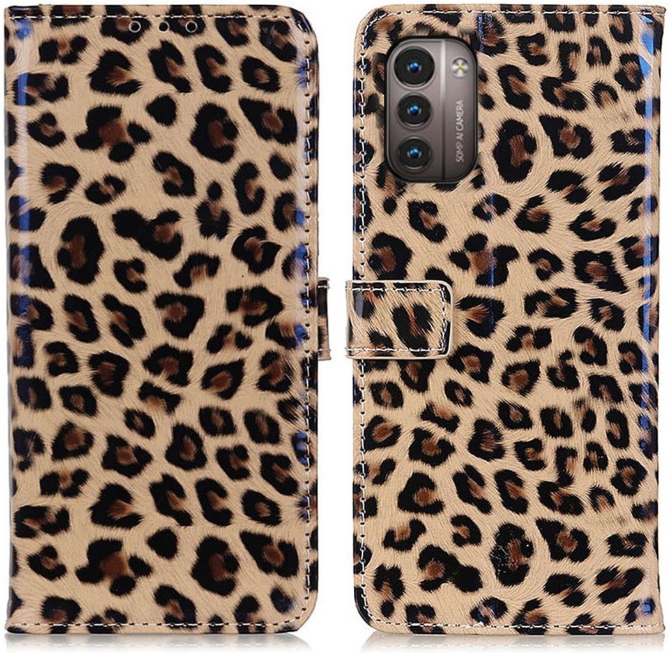 Nokia G11 / G21 Hoesje Portemonnee Book Case met Luipaard Print afbeelding 3