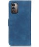 KHAZNEH Nokia G11 / G21 Hoesje Retro Wallet Book Case Blauw