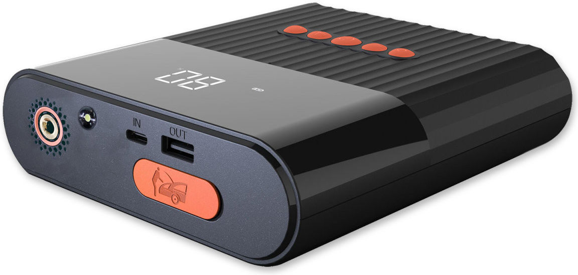 4smarts Pitstop+ 8.800 mAh Powerbank Jumpstarter voor Auto met Compressor afbeelding 1