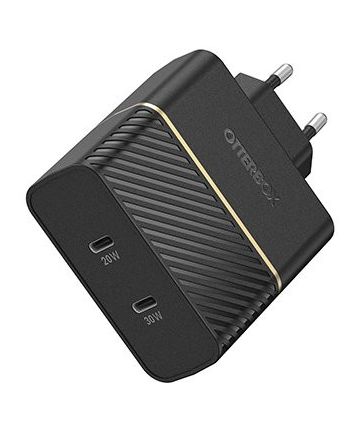Otterbox 2-in-1 Fast Charge PD USB-C Oplader 50W Adapter Zwart Opladers
