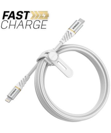 Otterbox Fast Charge Premium Lightning USB-C Kabel 2 Meter Wit Kabels