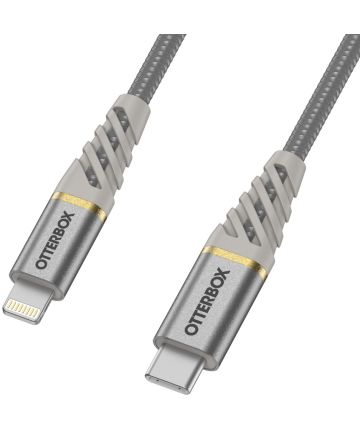 OtterBox 3A Power Delivery USB-C naar Lightning Kabel 1M Zilver Kabels