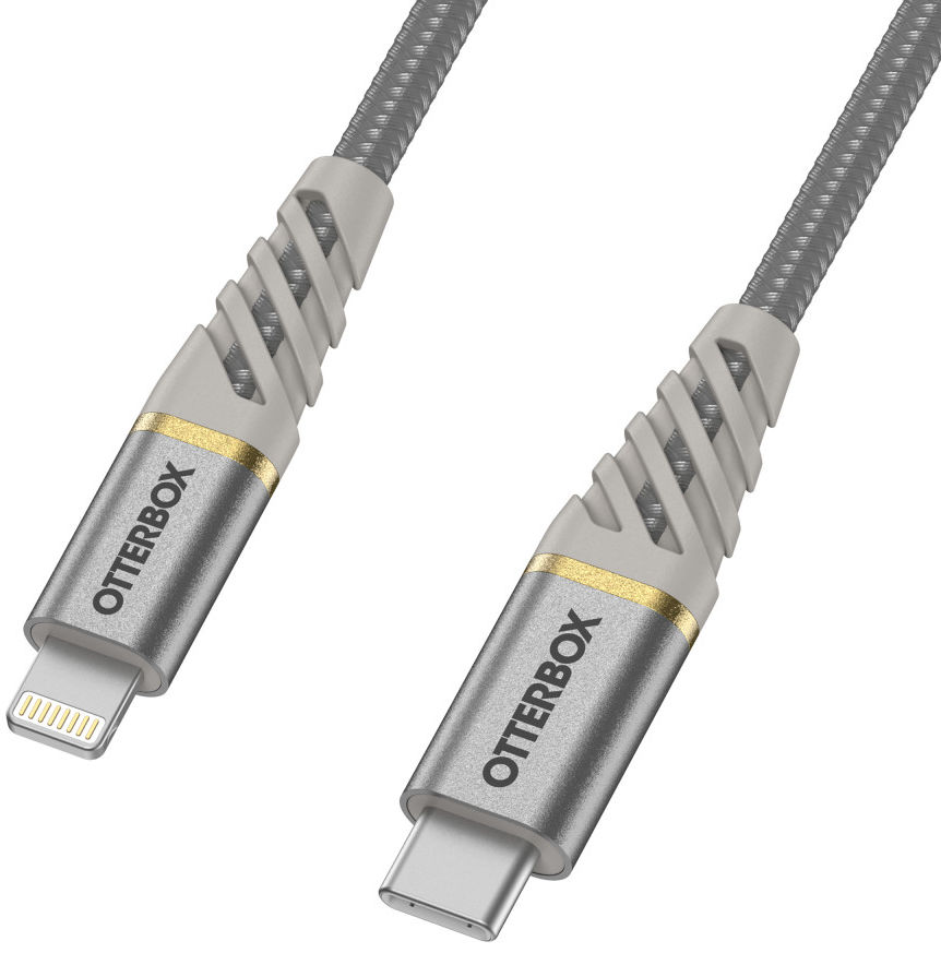 OtterBox 3A Power Delivery USB-C naar Lightning Kabel 1M Zilver afbeelding 1