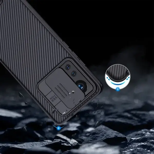 Nillkin CamShield Xiaomi 12/12X Hoesje met Camera Slider Zwart afbeelding 6