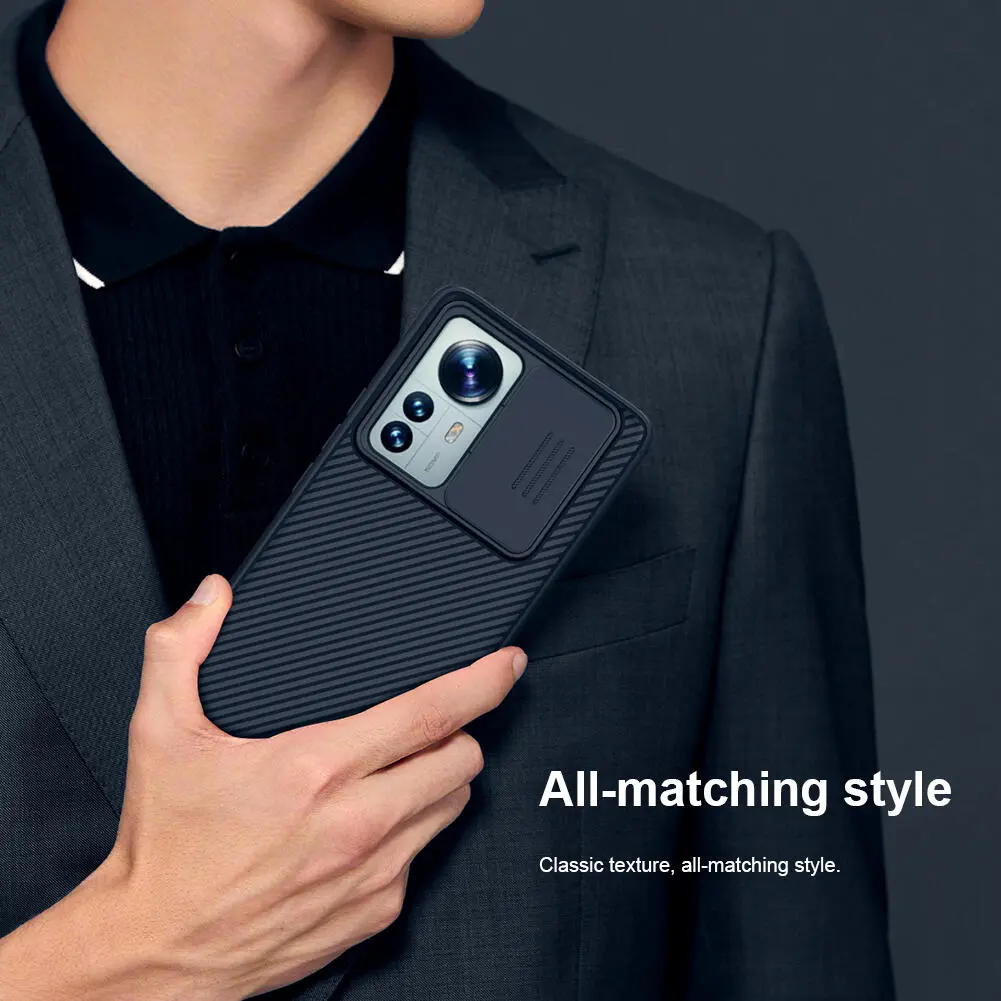 Nillkin CamShield Xiaomi 12 Pro Hoesje met Camera Slider Zwart afbeelding 9