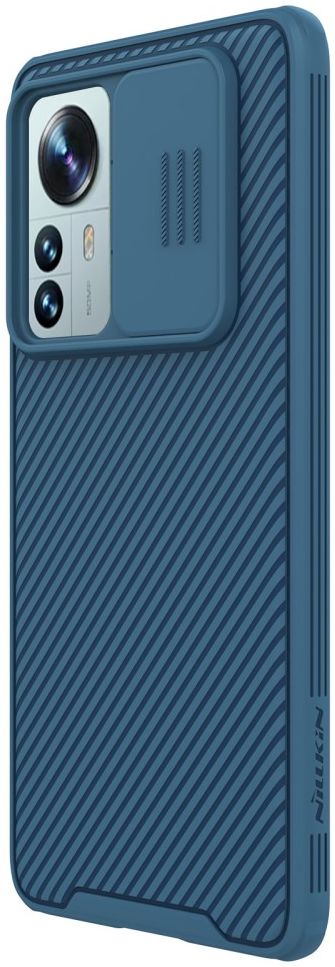 Nillkin CamShield Xiaomi 12 Pro Hoesje met Camera Slider Blauw afbeelding 3