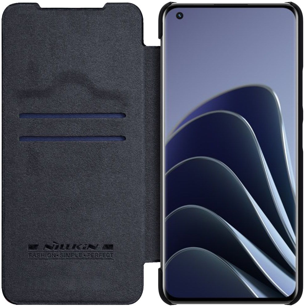 Nillkin Qin Xiaomi 12 / 12X Hoesje Book Case Camera Slider Zwart afbeelding 1