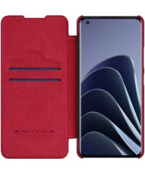 Nillkin Qin Xiaomi 12 / 12X Hoesje Book Case Camera Slider Rood