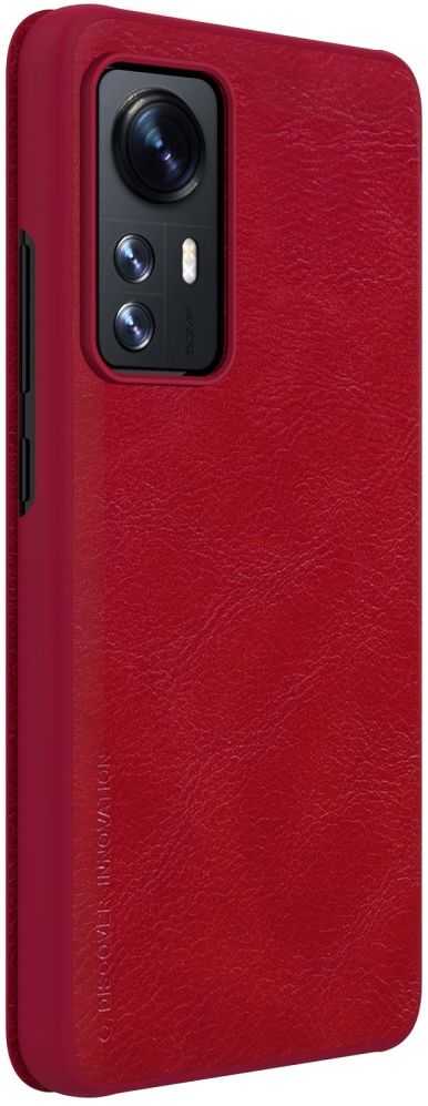 Nillkin Qin Xiaomi 12 / 12X Hoesje Book Case Camera Slider Rood afbeelding 6