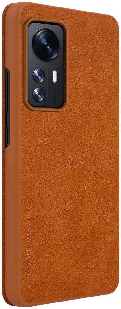 Nillkin Qin Xiaomi 12 / 12X Hoesje Book Case Camera Slider Bruin afbeelding 6