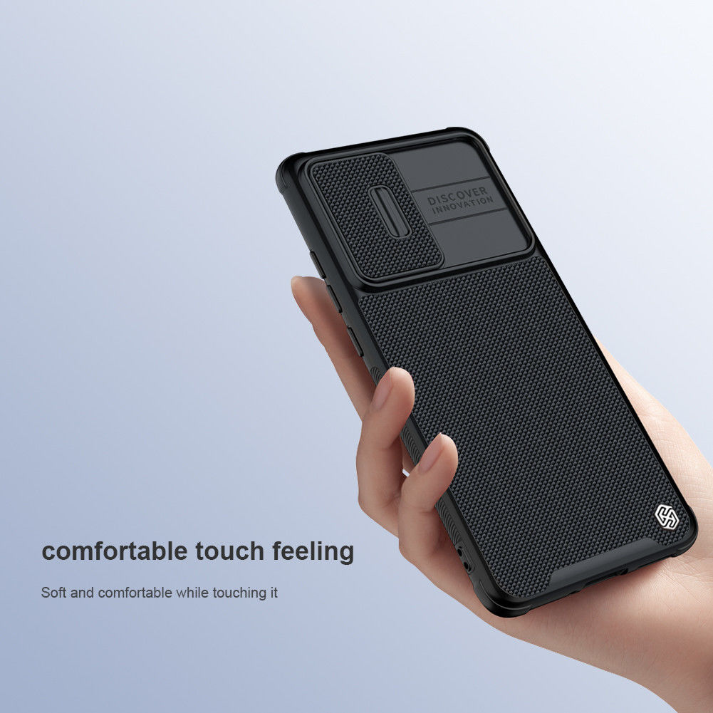 Nillkin Textured Pro Xiaomi 12 / 12X Hoesje met Camera Slider Zwart afbeelding 7