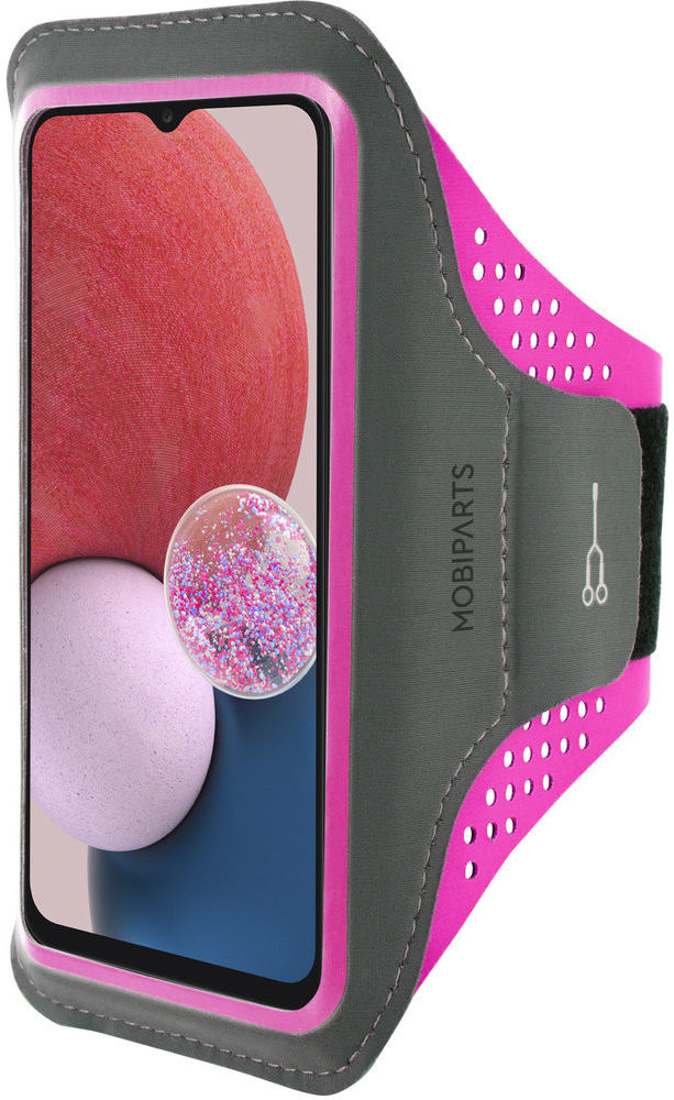 Mobiparts Comfort Fit Armband Samsung Galaxy A13 4G Sporthoesje Roze afbeelding 1