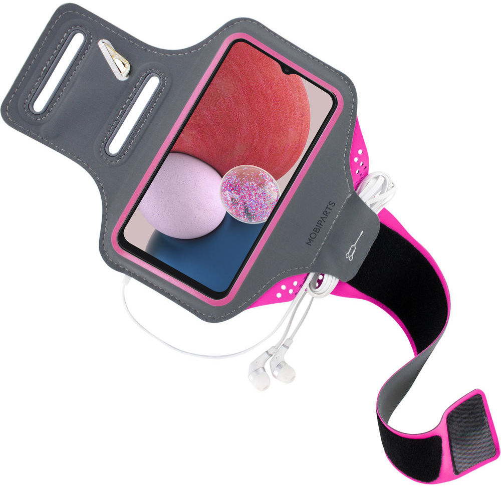 Mobiparts Comfort Fit Armband Samsung Galaxy A13 4G Sporthoesje Roze afbeelding 2