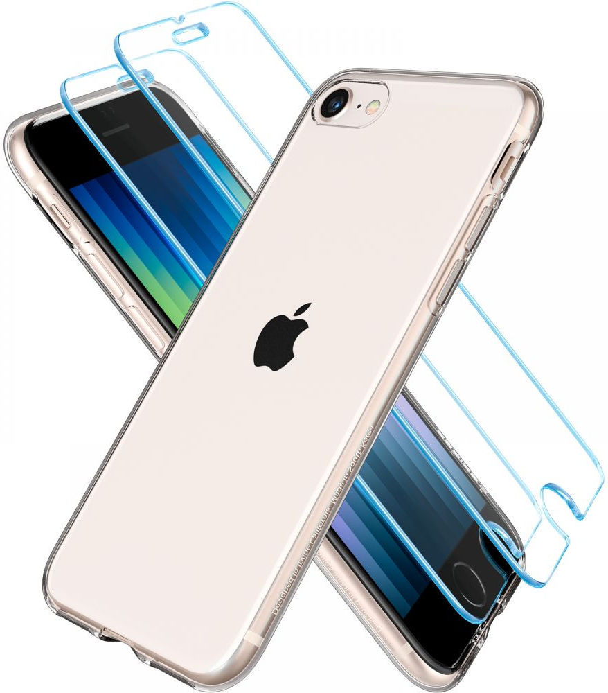 Spigen Crystal Pack iPhone SE (2020/2022)/8/7 Hoesje + Glass (2-Pack) afbeelding 2